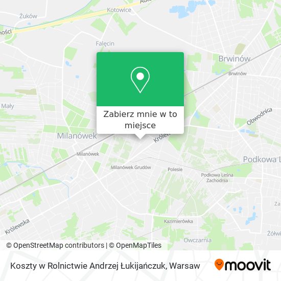 Mapa Koszty w Rolnictwie Andrzej Łukijańczuk