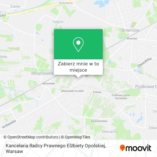 Mapa Kancelaria Radcy Prawnego Elżbiety Opolskiej