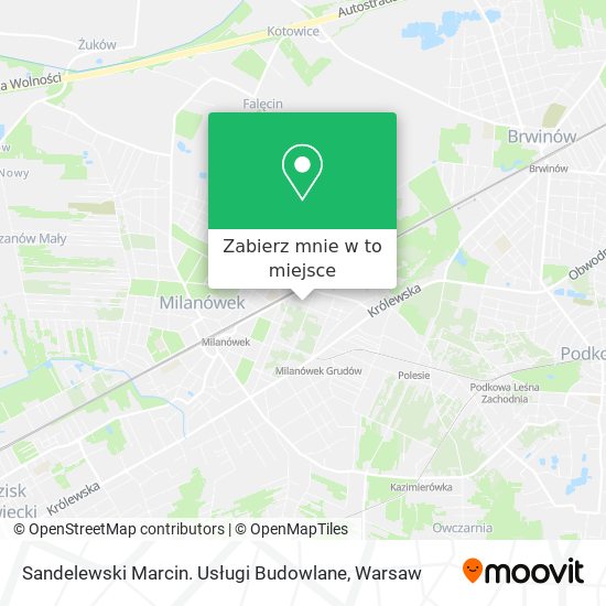 Mapa Sandelewski Marcin. Usługi Budowlane