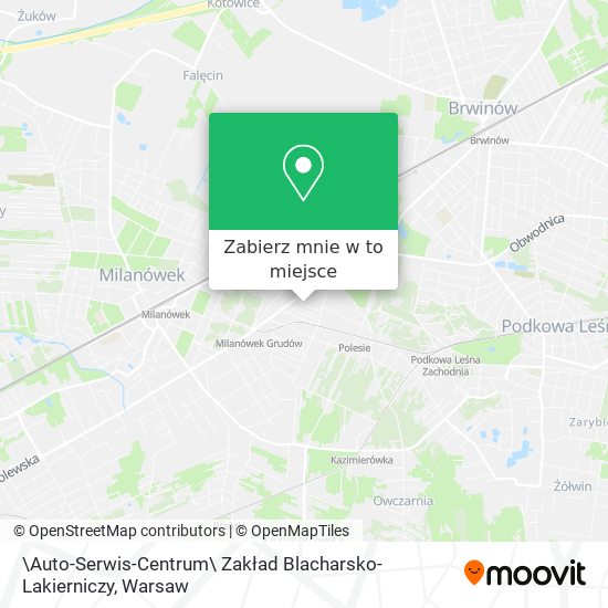 Mapa \Auto-Serwis-Centrum\ Zakład Blacharsko-Lakierniczy