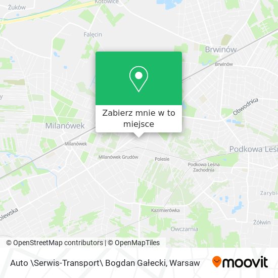 Mapa Auto \Serwis-Transport\ Bogdan Gałecki