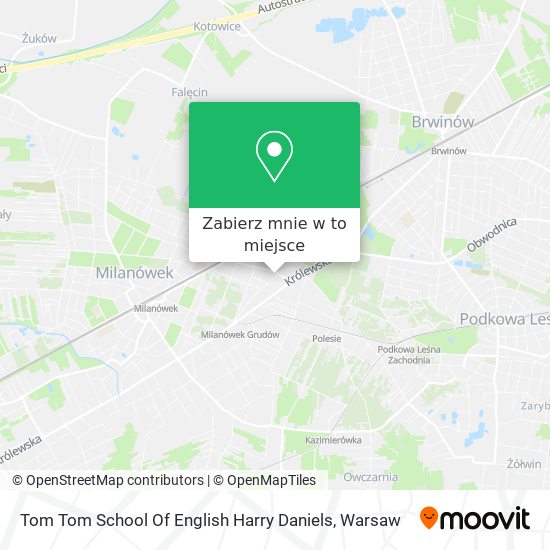 Mapa Tom Tom School Of English Harry Daniels