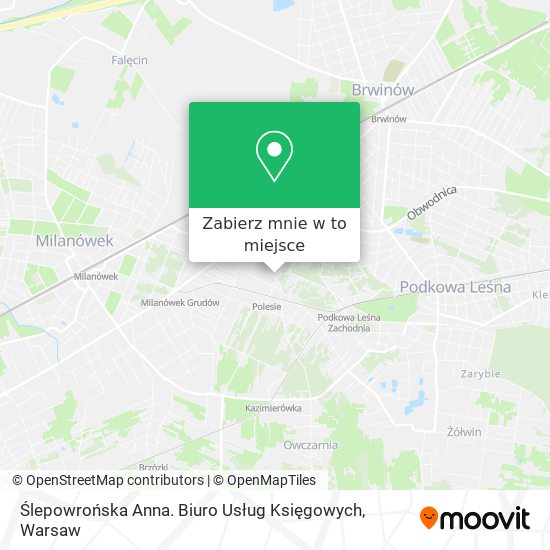 Mapa Ślepowrońska Anna. Biuro Usług Księgowych