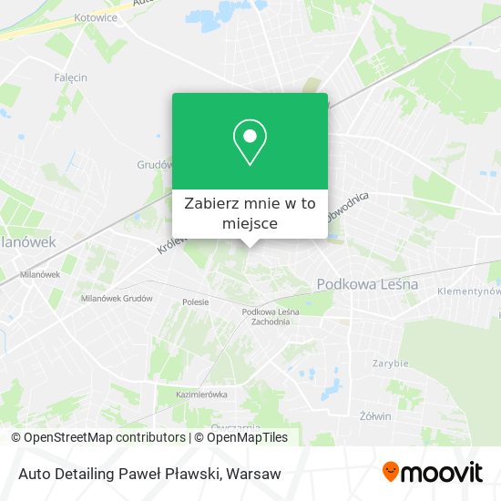 Mapa Auto Detailing Paweł Pławski