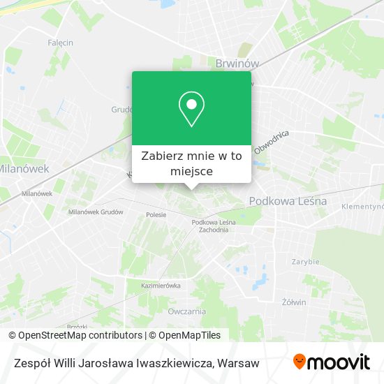 Mapa Zespół Willi Jarosława Iwaszkiewicza