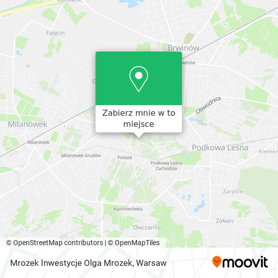 Mapa Mrozek Inwestycje Olga Mrozek