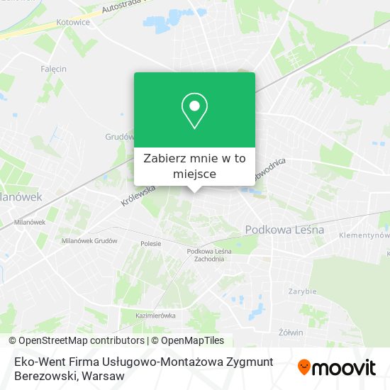 Mapa Eko-Went Firma Usługowo-Montażowa Zygmunt Berezowski