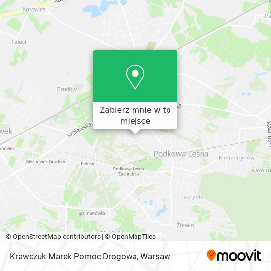 Mapa Krawczuk Marek Pomoc Drogowa