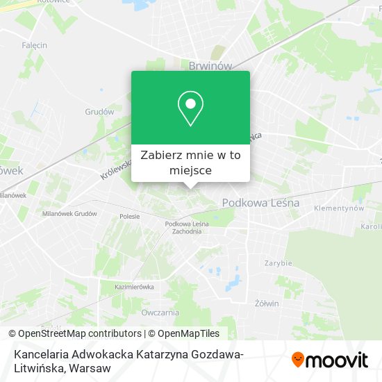 Mapa Kancelaria Adwokacka Katarzyna Gozdawa-Litwińska