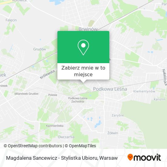 Mapa Magdalena Sancewicz - Stylistka Ubioru