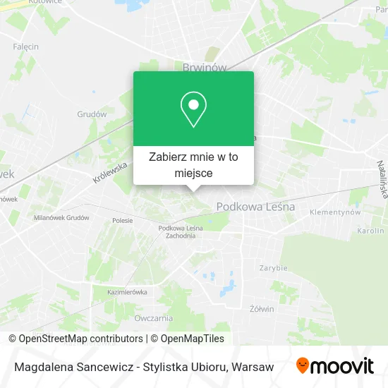 Mapa Magdalena Sancewicz - Stylistka Ubioru