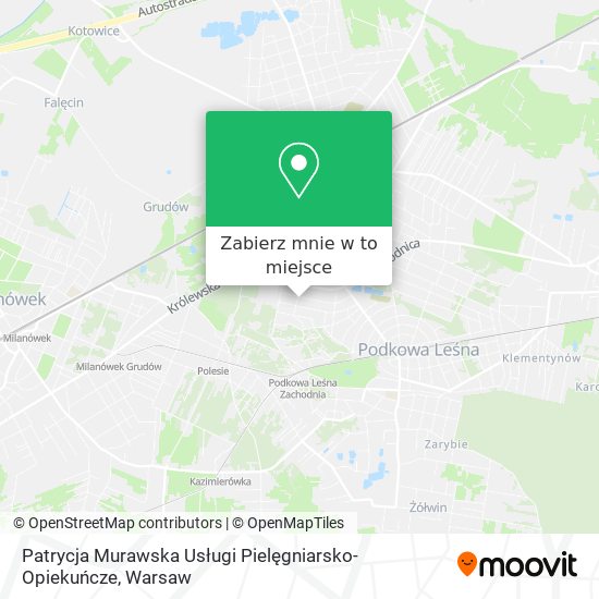 Mapa Patrycja Murawska Usługi Pielęgniarsko- Opiekuńcze