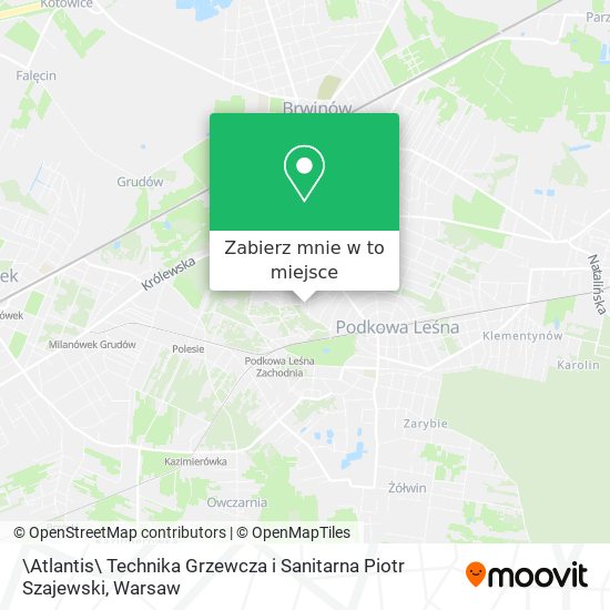 Mapa \Atlantis\ Technika Grzewcza i Sanitarna Piotr Szajewski