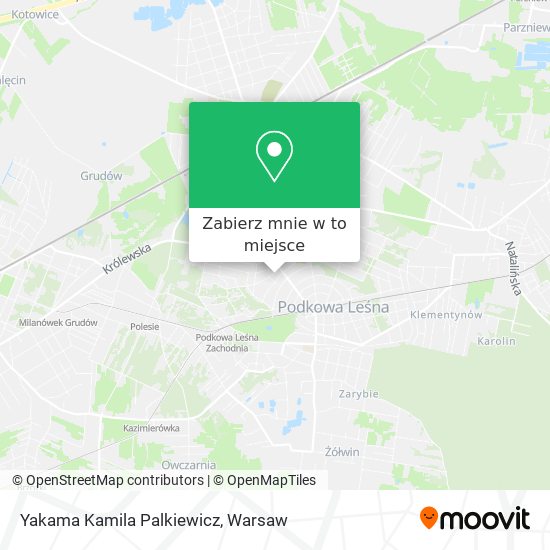 Mapa Yakama Kamila Palkiewicz