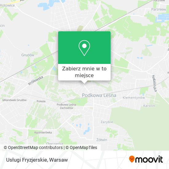 Mapa Usługi Fryzjerskie