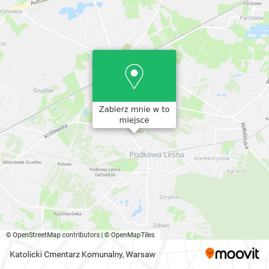 Mapa Katolicki Cmentarz Komunalny