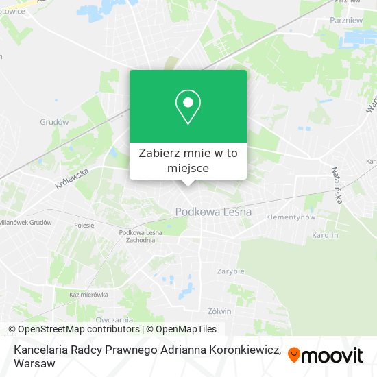 Mapa Kancelaria Radcy Prawnego Adrianna Koronkiewicz