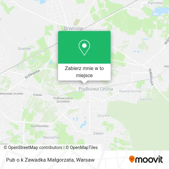 Mapa Pub o k Zawadka Małgorzata