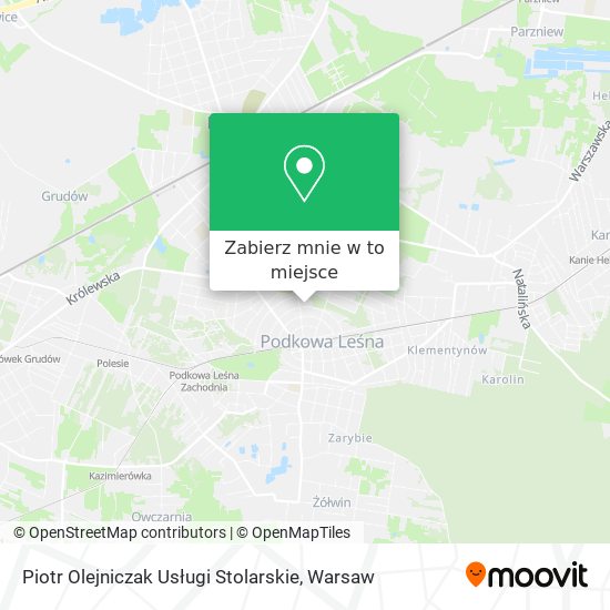 Mapa Piotr Olejniczak Usługi Stolarskie