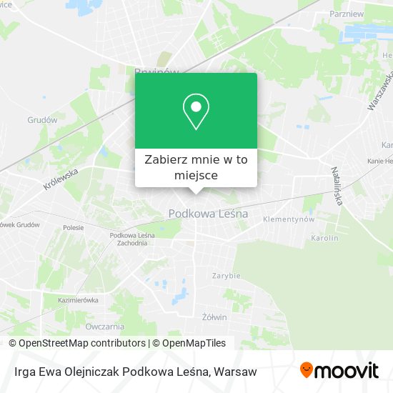 Mapa Irga Ewa Olejniczak Podkowa Leśna