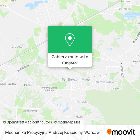 Mapa Mechanika Precyzyjna Andrzej Kościelny