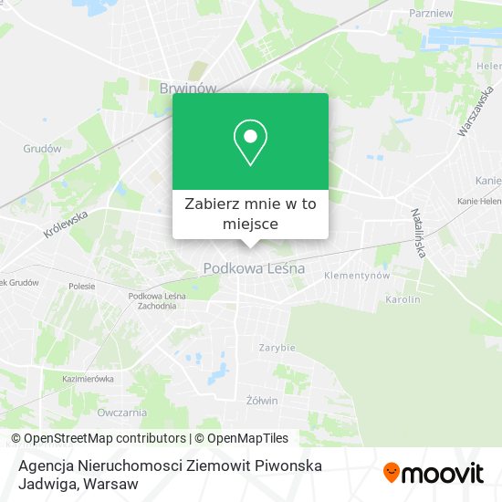 Mapa Agencja Nieruchomosci Ziemowit Piwonska Jadwiga