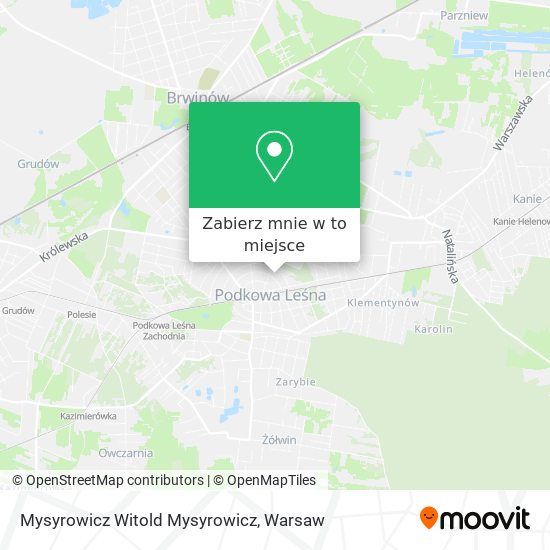 Mapa Mysyrowicz Witold Mysyrowicz