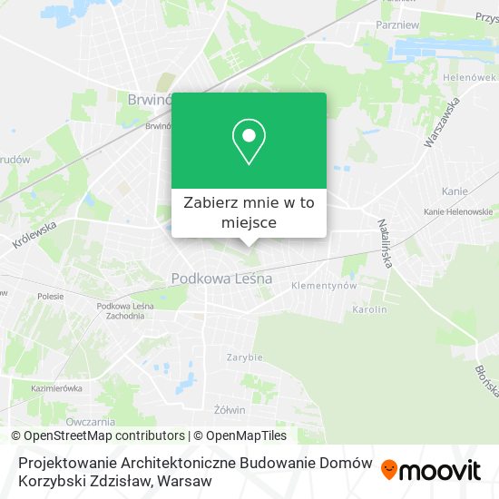 Mapa Projektowanie Architektoniczne Budowanie Domów Korzybski Zdzisław