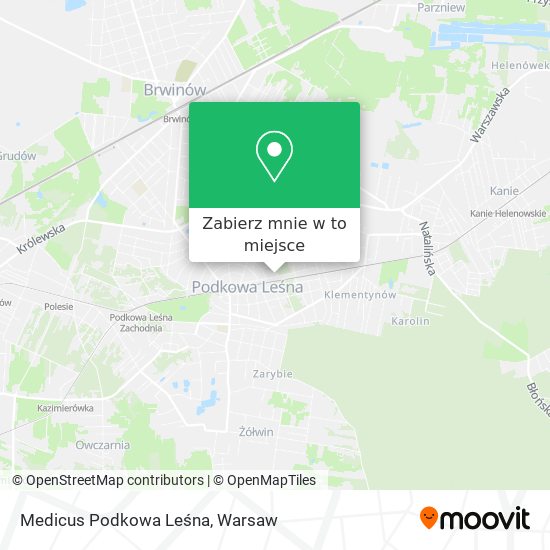 Mapa Medicus Podkowa Leśna