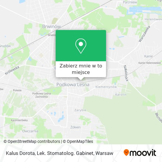 Mapa Kalus Dorota, Lek. Stomatolog. Gabinet