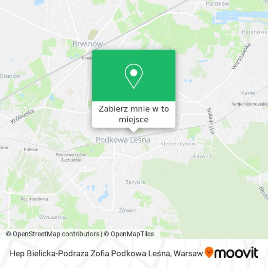 Mapa Hep Bielicka-Podraza Zofia Podkowa Leśna