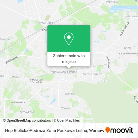 Mapa Hep Bielicka-Podraza Zofia Podkowa Leśna
