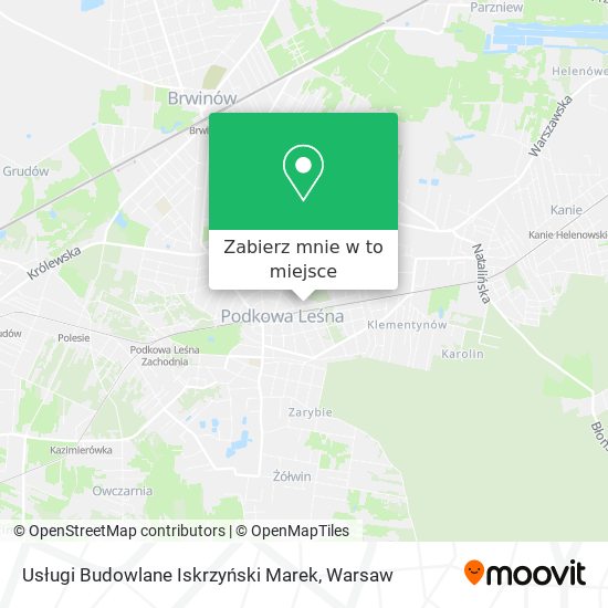 Mapa Usługi Budowlane Iskrzyński Marek