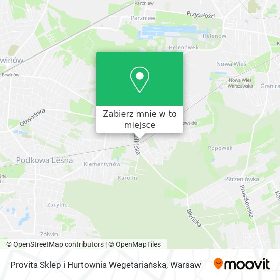 Mapa Provita Sklep i Hurtownia Wegetariańska