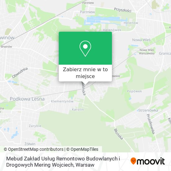 Mapa Mebud Zakład Usług Remontowo Budowlanych i Drogowych Mering Wojciech