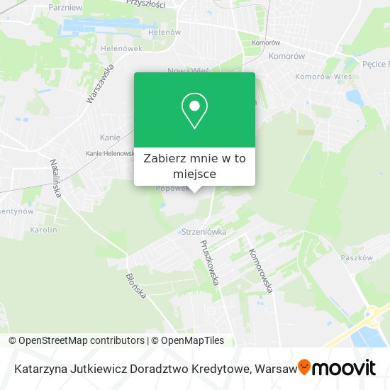 Mapa Katarzyna Jutkiewicz Doradztwo Kredytowe