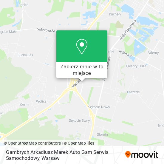 Mapa Gambrych Arkadiusz Marek Auto Gam Serwis Samochodowy