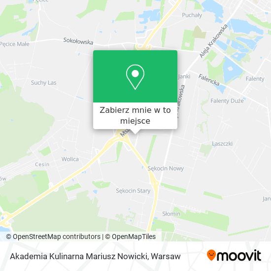 Mapa Akademia Kulinarna Mariusz Nowicki