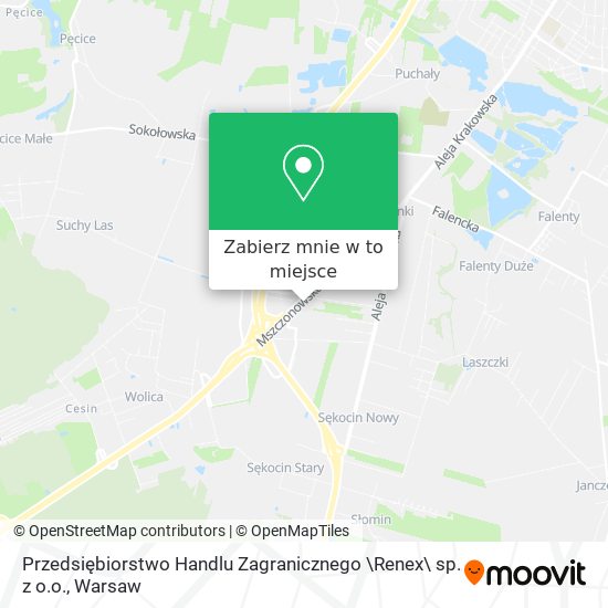 Mapa Przedsiębiorstwo Handlu Zagranicznego \Renex\ sp. z o.o.