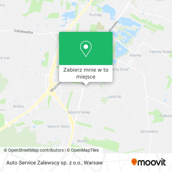 Mapa Auto Service Zalewscy sp. z o.o.