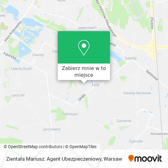 Mapa Zientała Mariusz. Agent Ubezpieczeniowy