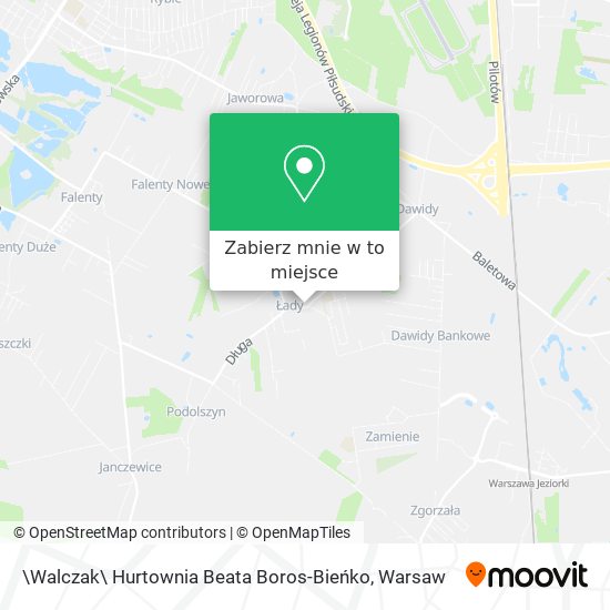 Mapa \Walczak\ Hurtownia Beata Boros-Bieńko