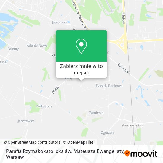 Mapa Parafia Rzymskokatolicka św. Mateusza Ewangelisty