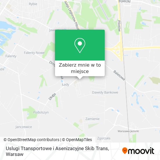 Mapa Uslugi Ttansportowe i Asenizacyjne Skib Trans