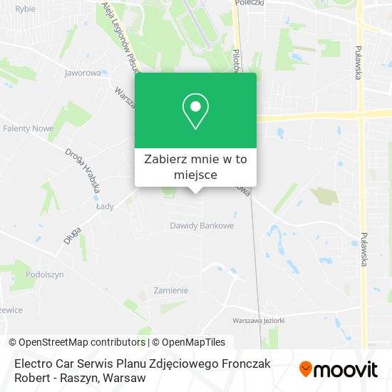 Mapa Electro Car Serwis Planu Zdjęciowego Fronczak Robert - Raszyn