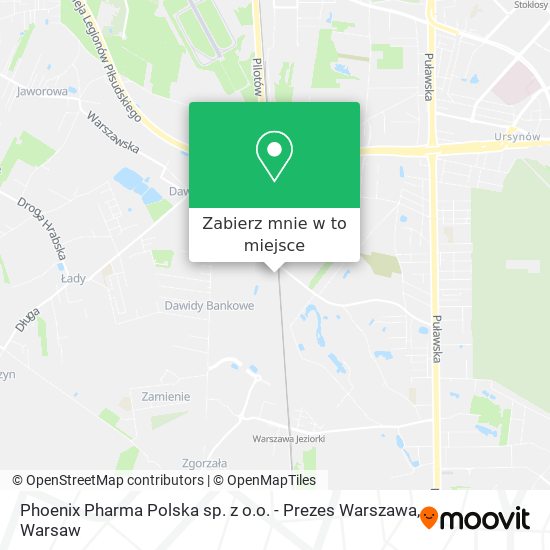 Mapa Phoenix Pharma Polska sp. z o.o. - Prezes Warszawa