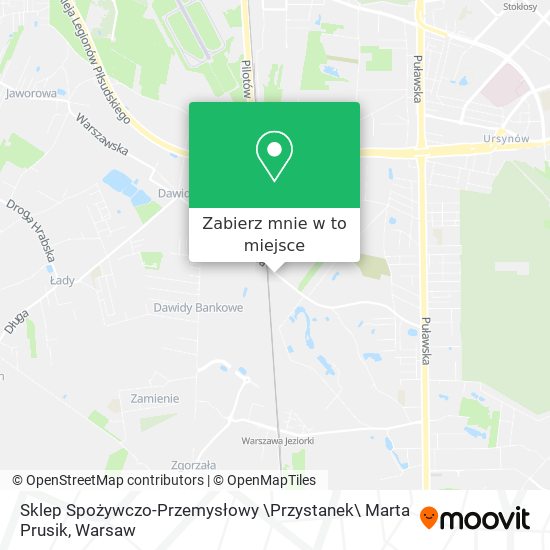 Mapa Sklep Spożywczo-Przemysłowy \Przystanek\ Marta Prusik