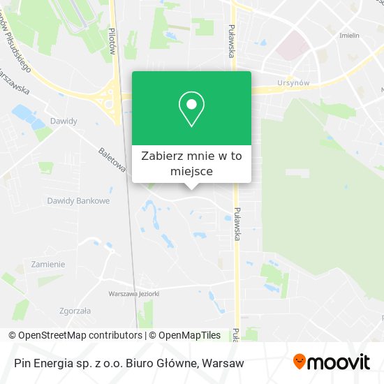 Mapa Pin Energia sp. z o.o. Biuro Główne