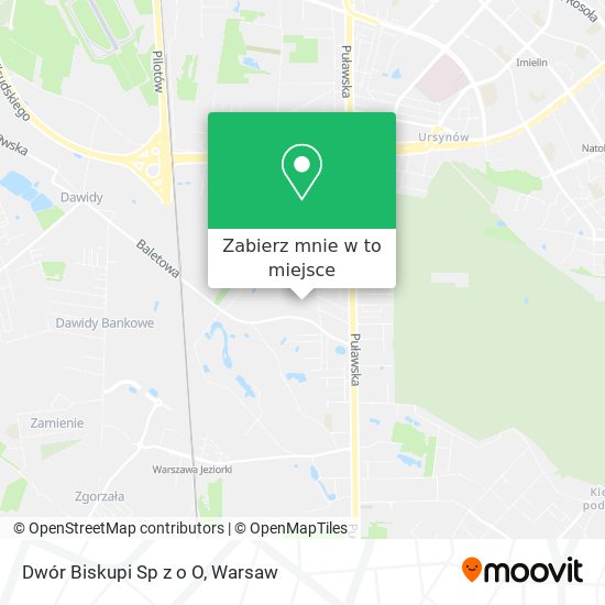 Mapa Dwór Biskupi Sp z o O