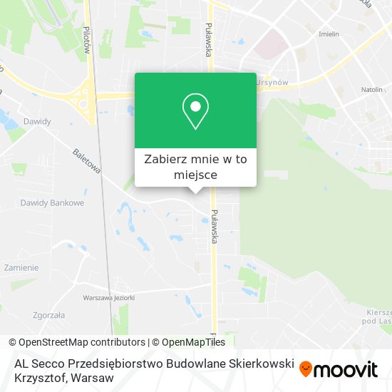 Mapa AL Secco Przedsiębiorstwo Budowlane Skierkowski Krzysztof